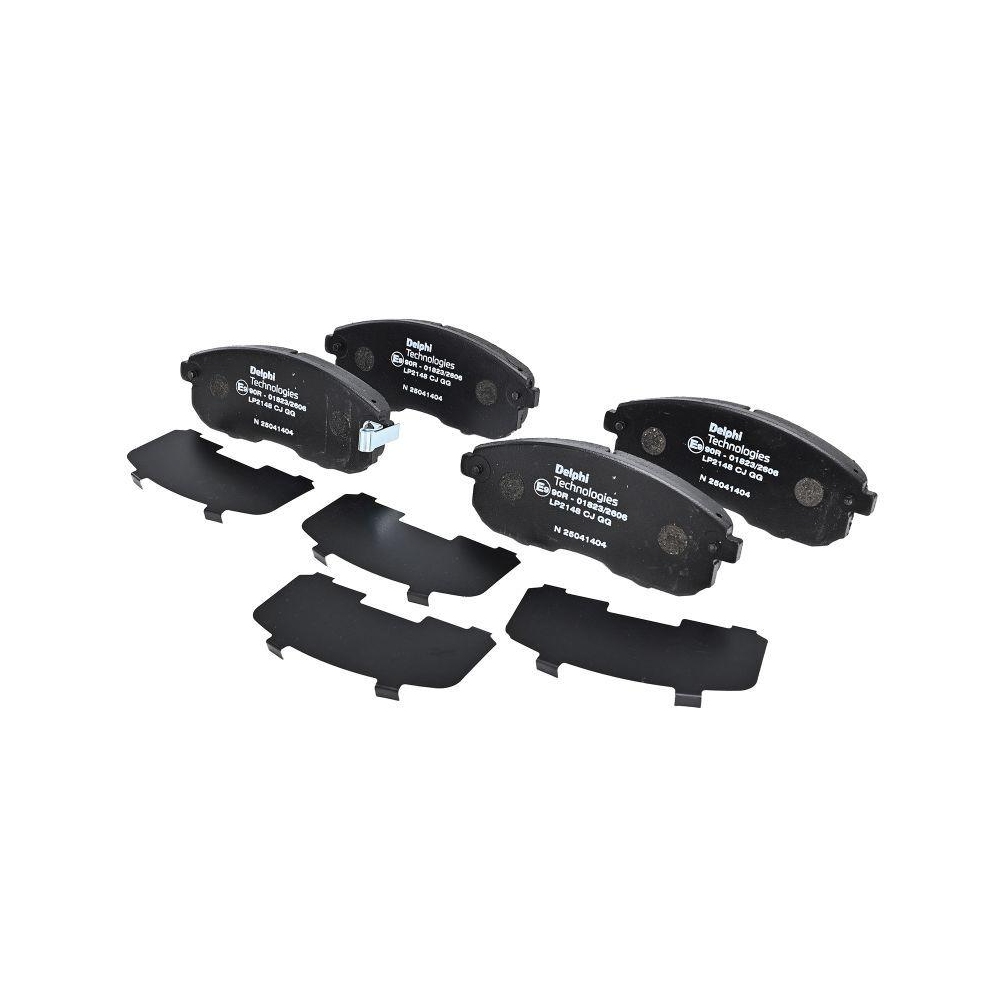DELPHI LP2148 Bremsbelagsatz, Scheibenbremse f&uuml;r RENAULT SUZUKI, Vorderachse
