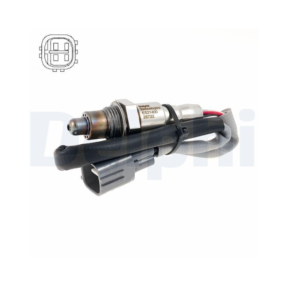 DELPHI ES21400-12B1 Lambdasonde f&uuml;r CITRO&Euml;N PEUGEOT, nach Katalysator