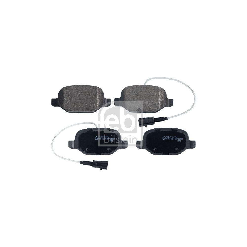 FEBI BILSTEIN Bremsbelagsatz, Scheibenbremse 116423 f&uuml;r ALFA ROMEO, Hinterachse