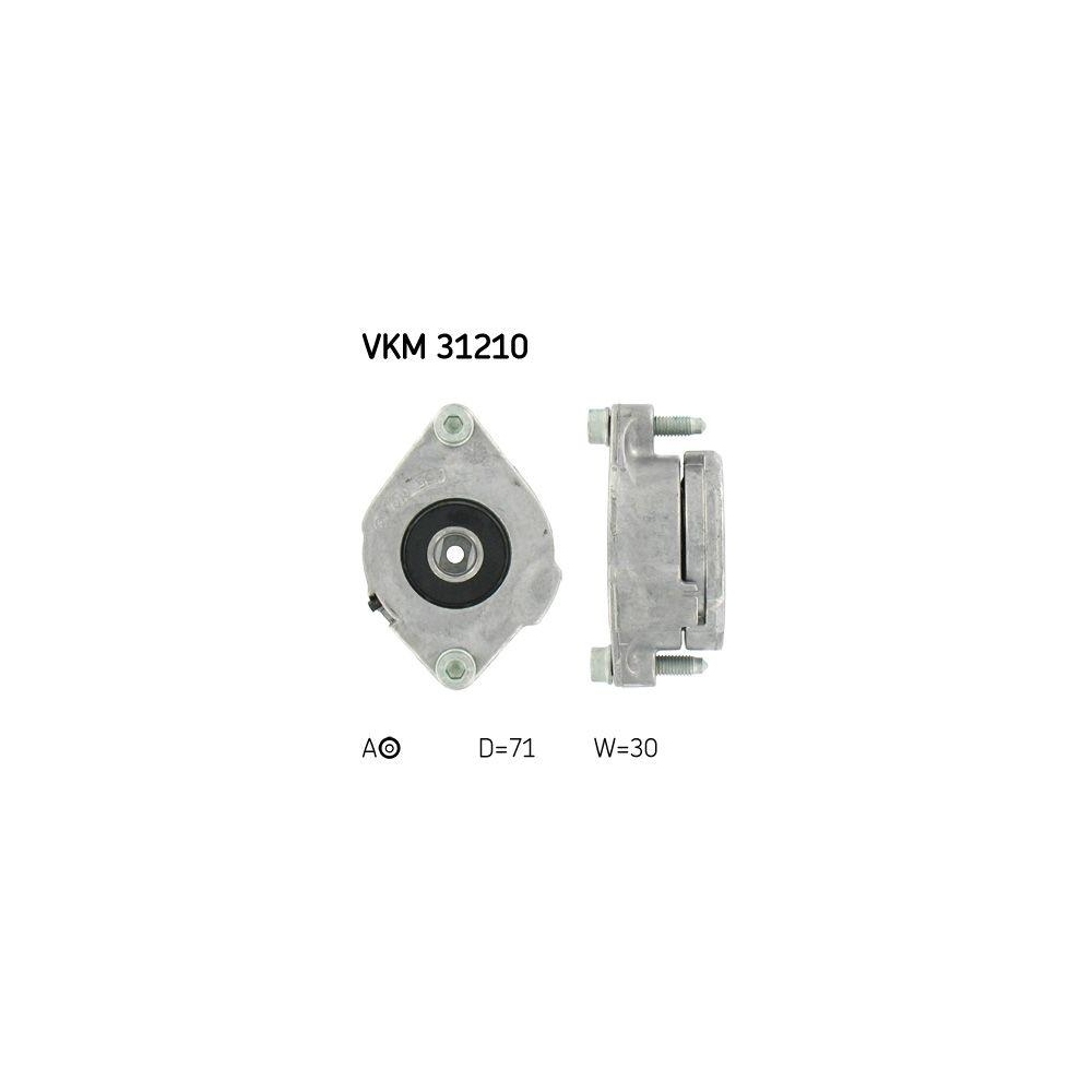 Riemenspanner, Keilrippenriemen SKF VKM 31210 f&uuml;r AUDI SEAT SKODA VW, hinten