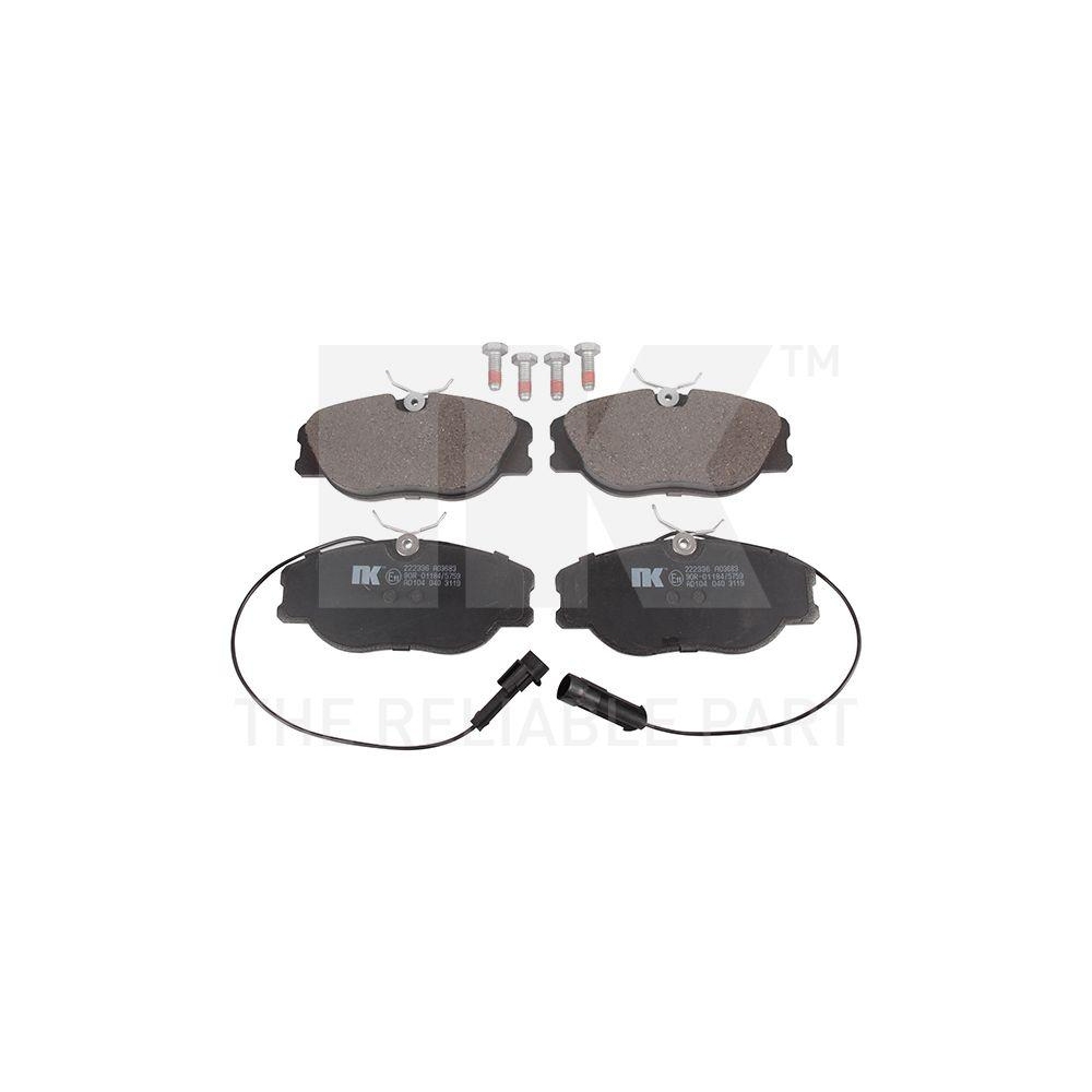 Bremsbelagsatz, Scheibenbremse NK 222336 f&uuml;r ALFA ROMEO FIAT LANCIA, Vorderachse