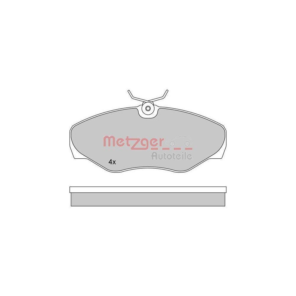 Bremsbelagsatz, Scheibenbremse METZGER 1170110 f&uuml;r NISSAN OPEL RENAULT