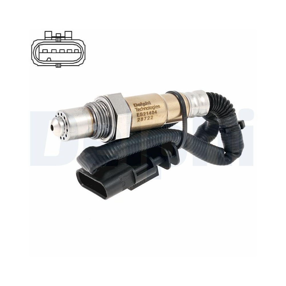 DELPHI ES21404-12B1 Lambdasonde f&uuml;r OPEL VAUXHALL, vor Katalysator