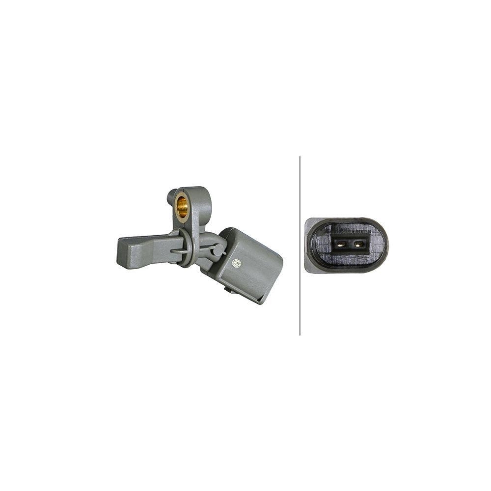 HELLA Sensor, Raddrehzahl 6PU 358 218-371 f&uuml;r AUDI VW, Hinterachse links