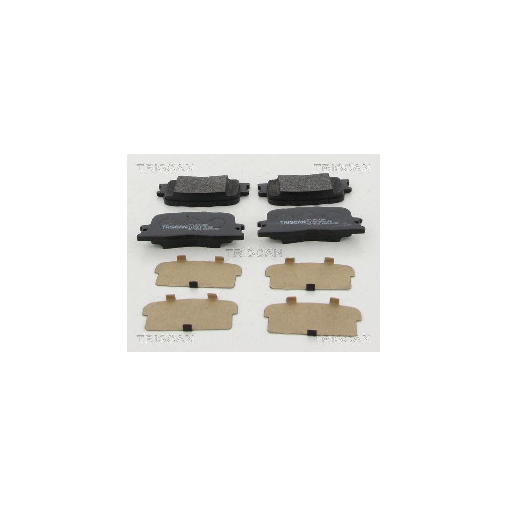 Bremsbelagsatz, Scheibenbremse TRISCAN 8110 13110 f&uuml;r TOYOTA LEXUS, Hinterachse