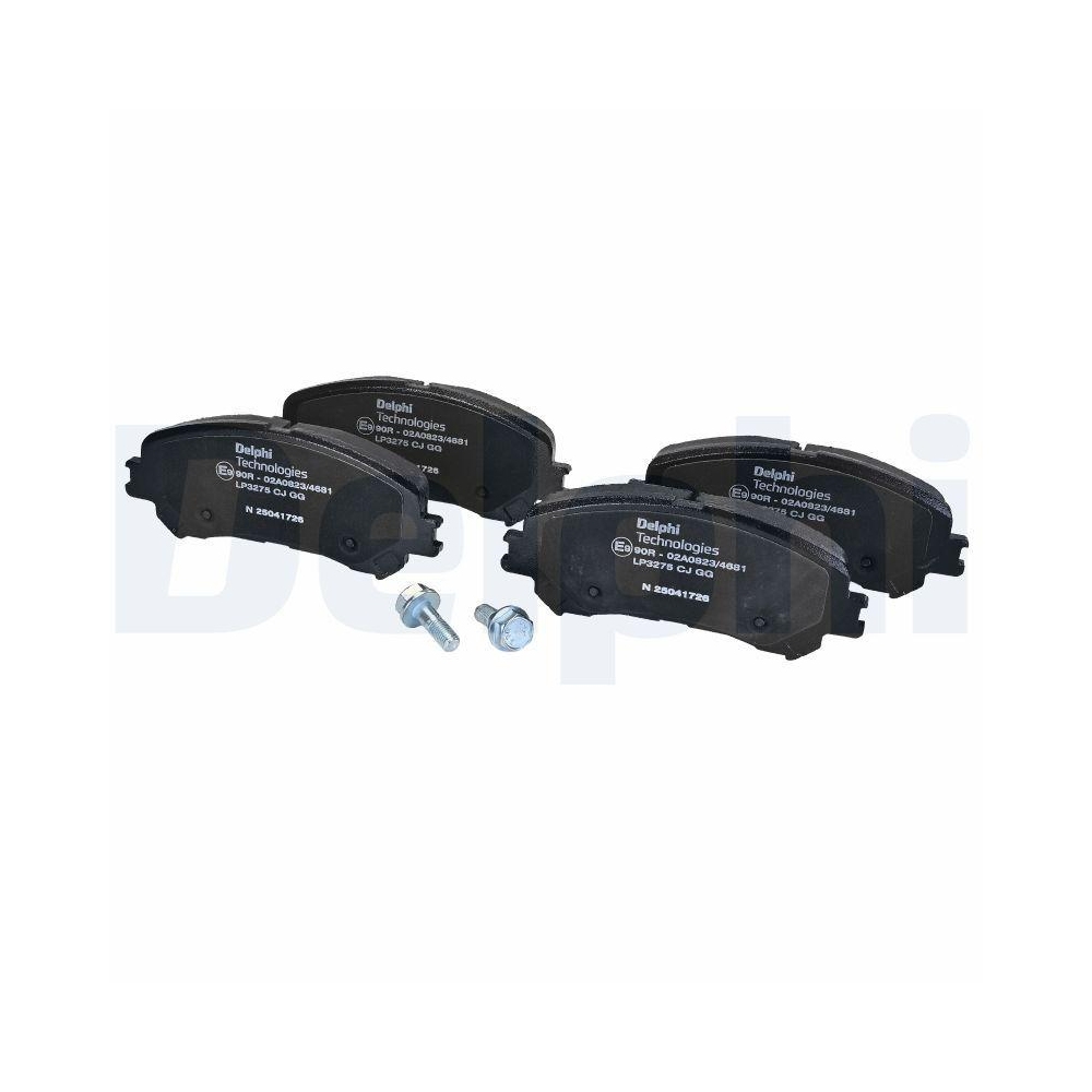DELPHI LP3275 Bremsbelagsatz, Scheibenbremse f&uuml;r RENAULT, Vorderachse