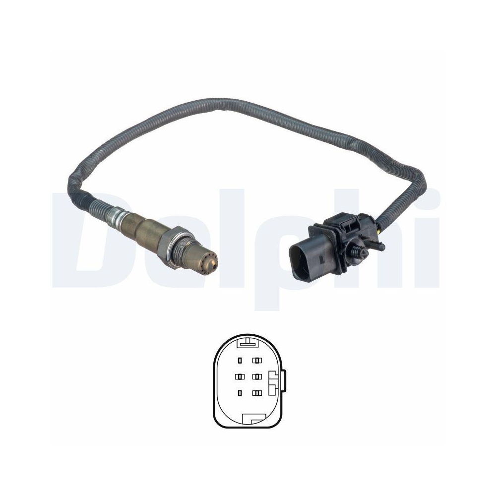 DELPHI ES20553-12B1 Lambdasonde f&uuml;r ALFA ROMEO, nach Katalysator, vorne rechts