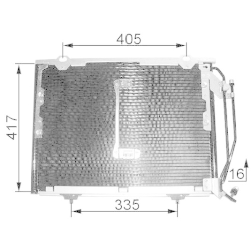 MAHLE AC 244 001S Kondensator, Klimaanlage BEHR f&uuml;r MERCEDES-BENZ