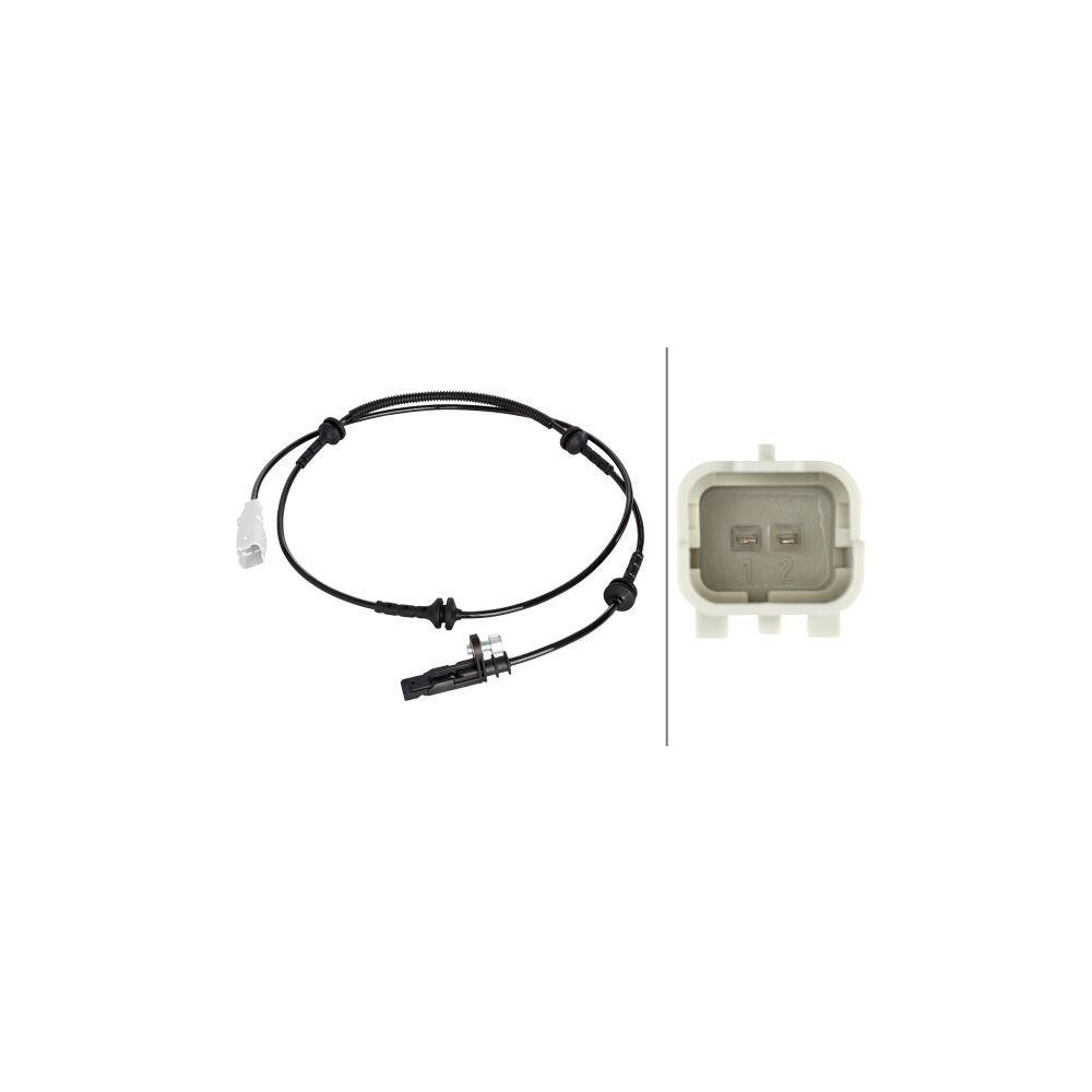 HELLA Sensor, Raddrehzahl 6PU 010 039-801 f&uuml;r CITRO&Euml;N PEUGEOT, Vorderachse