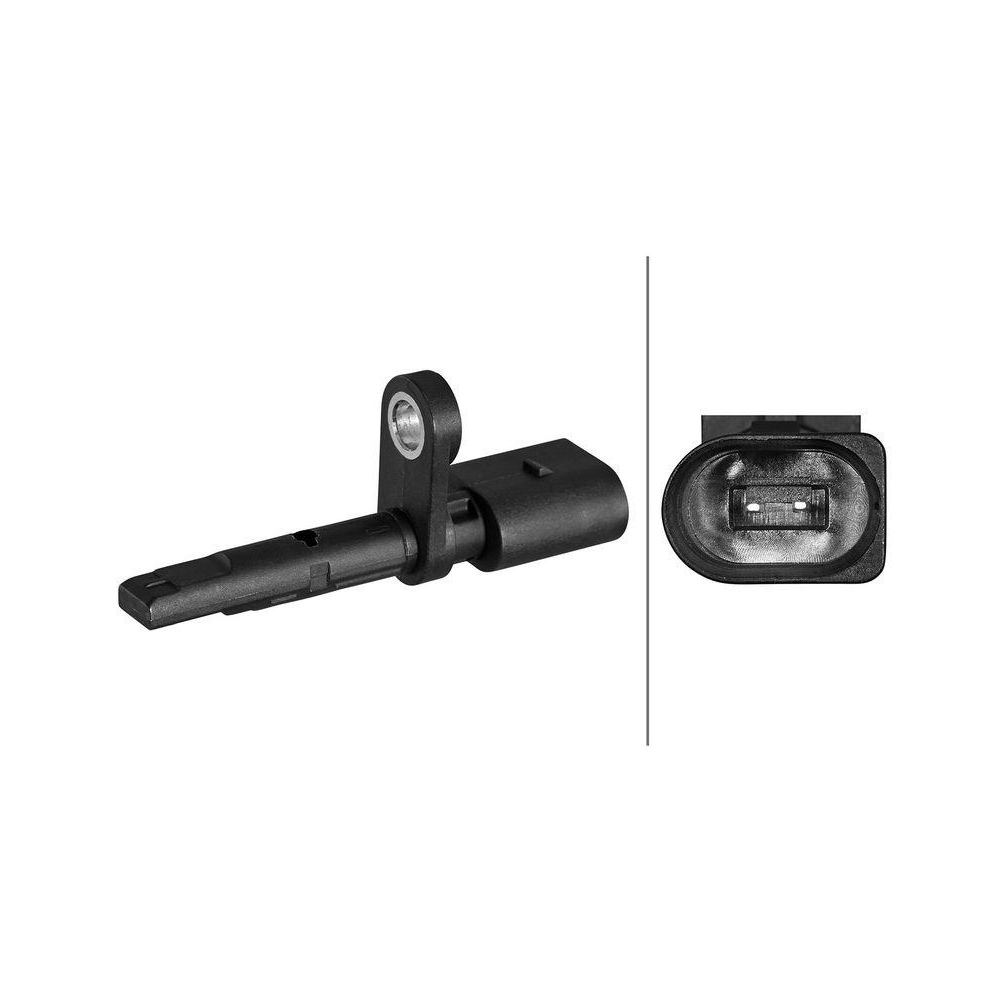 HELLA Sensor, Raddrehzahl 6PU 358 218-481 f&uuml;r AUDI VW, Hinterachse