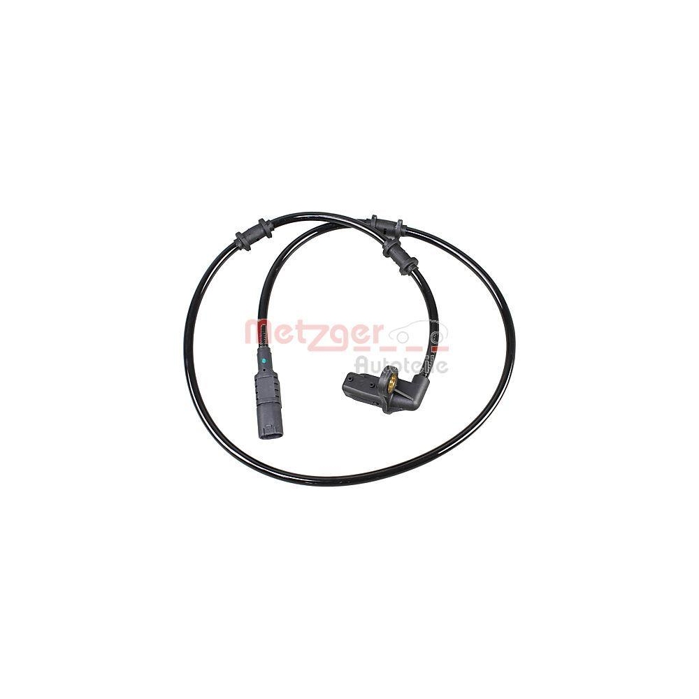 Sensor, Raddrehzahl METZGER 09001065 f&uuml;r MERCEDES-BENZ, Vorderachse links