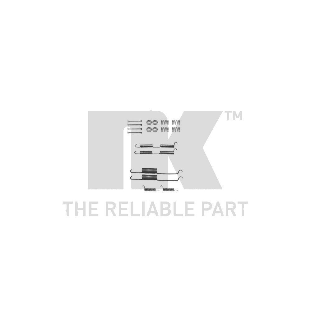 Zubehörsatz, Bremsbacken NK 7939687 für NISSAN RENAULT, Hinterachse
