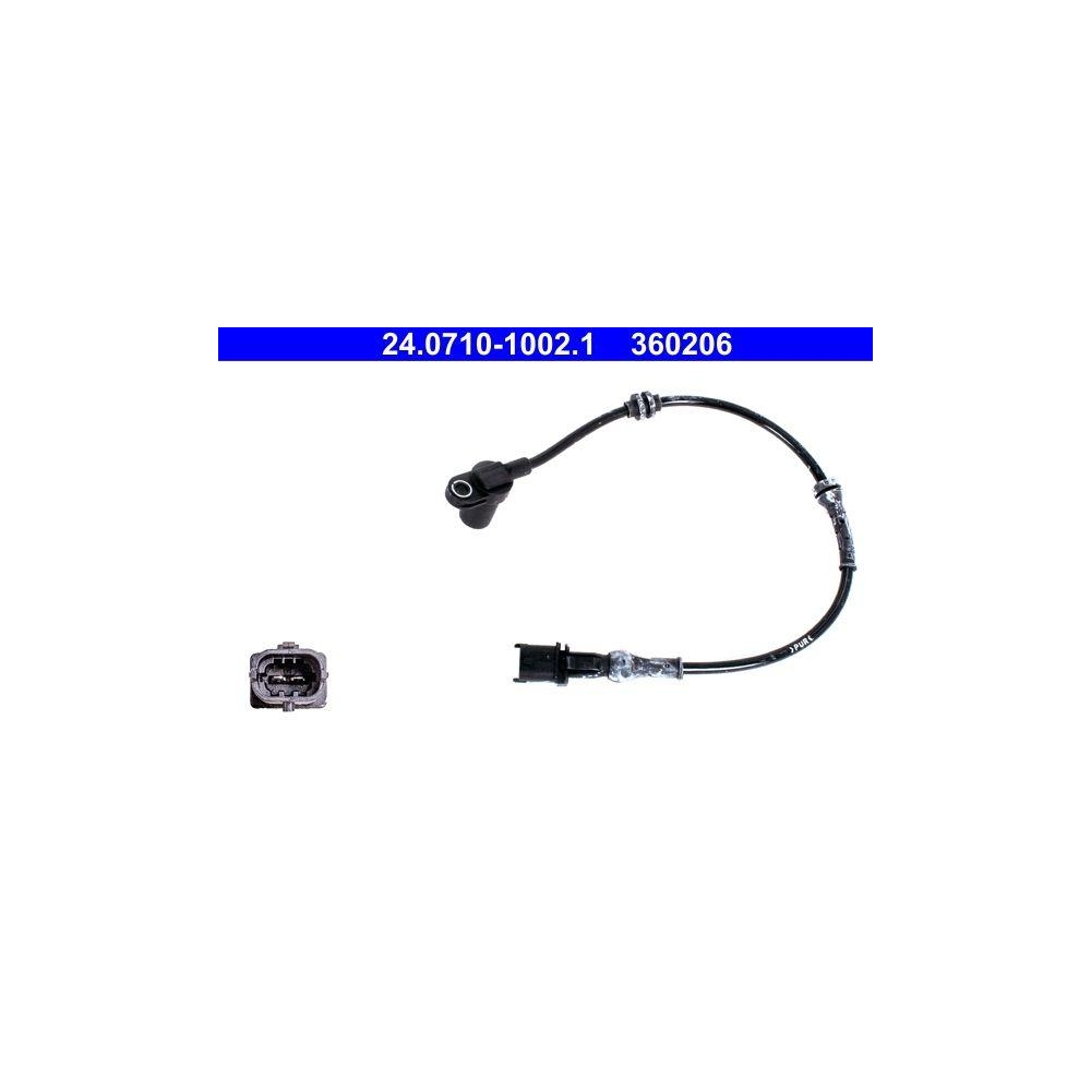 Sensor, Raddrehzahl ATE 24.0710-1002.1 f&uuml;r OPEL VAUXHALL, Vorderachse