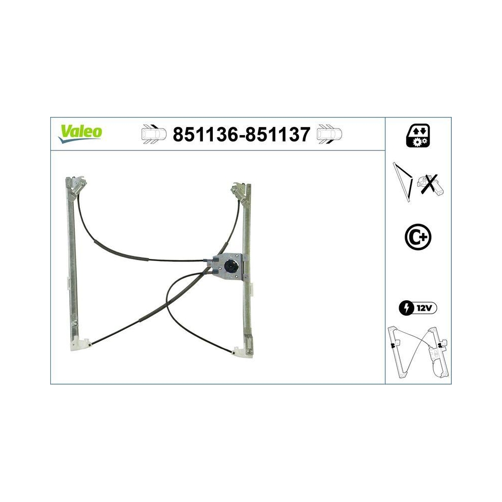 Fensterheber VALEO 851136 für RENAULT, vorne links