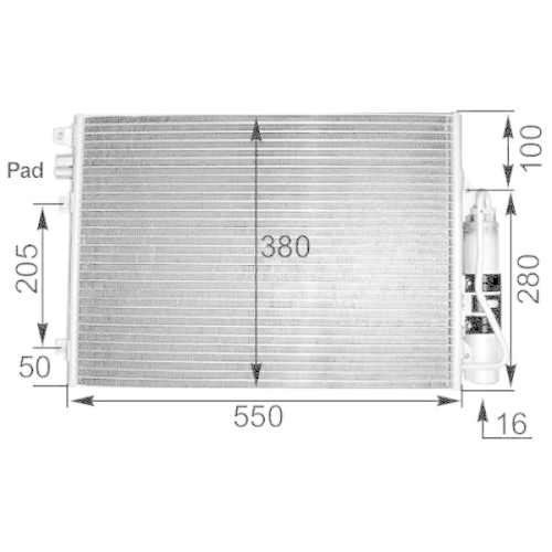 MAHLE AC 303 000S Kondensator, Klimaanlage BEHR f&uuml;r NISSAN RENAULT
