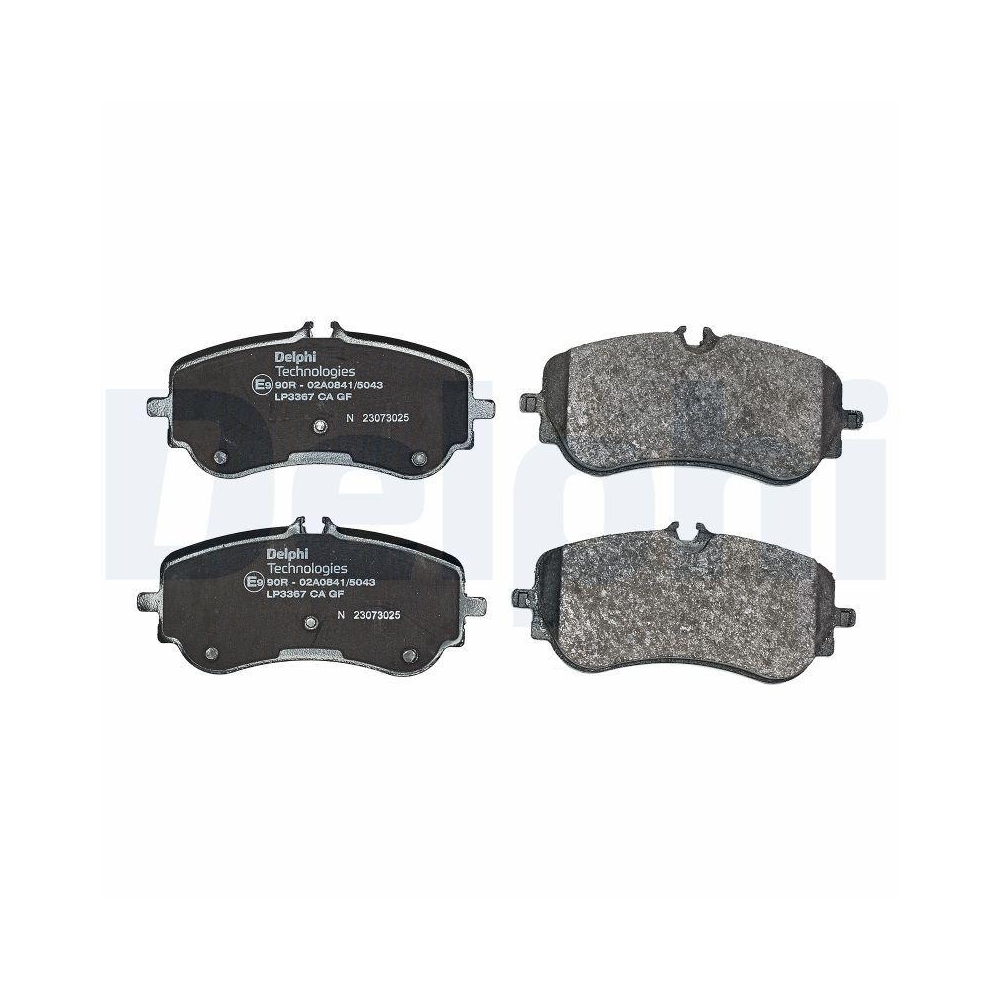 DELPHI LP3367 Bremsbelagsatz, Scheibenbremse f&uuml;r MAN VW, Hinterachse