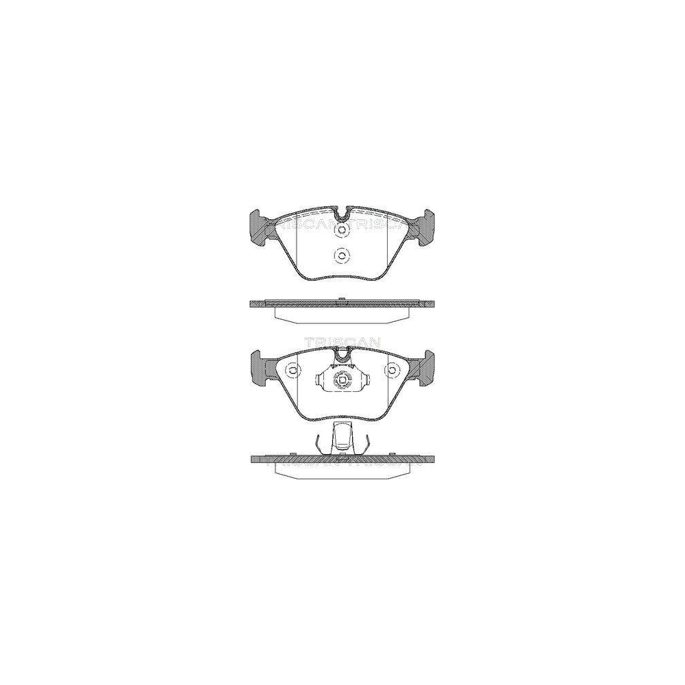 Bremsbelagsatz, Scheibenbremse TRISCAN 8110 11015 f&uuml;r BMW MG ROVER, Vorderachse