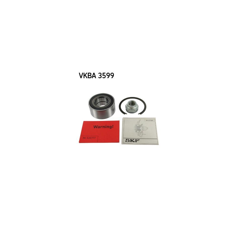 Radlagersatz SKF VKBA 3599 f&uuml;r FIAT OPEL VAUXHALL, Hinterachse, Vorderachse