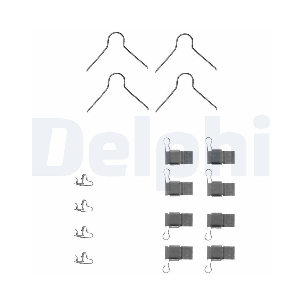 DELPHI LX0131 Zubeh&ouml;rsatz, Scheibenbremsbelag f&uuml;r TOYOTA, Vorderachse