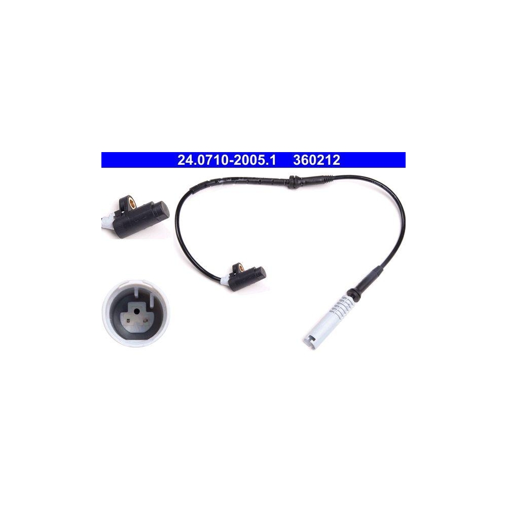 Sensor, Raddrehzahl ATE 24.0710-2005.1 f&uuml;r BMW, Vorderachse