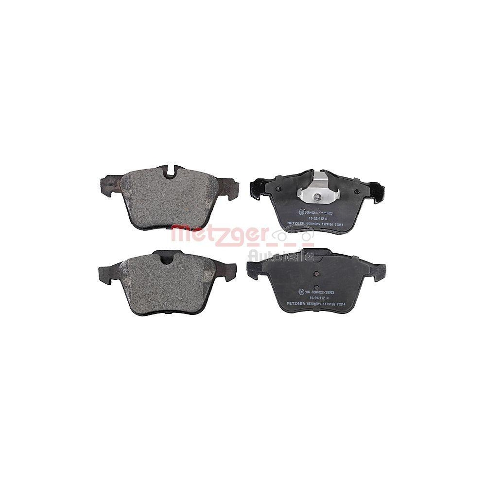 Bremsbelagsatz, Scheibenbremse METZGER 1170126 GREENPARTS f&uuml;r FORD JAGUAR VOLVO