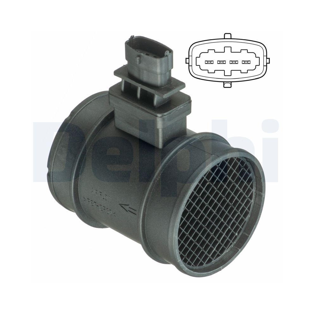 DELPHI AF10400-12B1 Luftmassenmesser f&uuml;r ALFA ROMEO CHRYSLER CITRO&Euml;N FIAT FORD