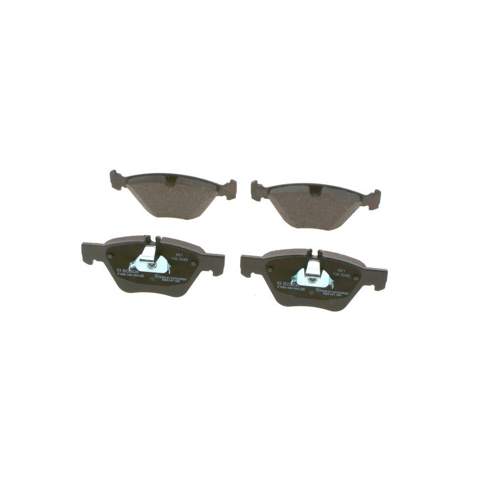 Bremsbelagsatz, Scheibenbremse BOSCH 0 986 494 001 f&uuml;r CHRYSLER DODGE