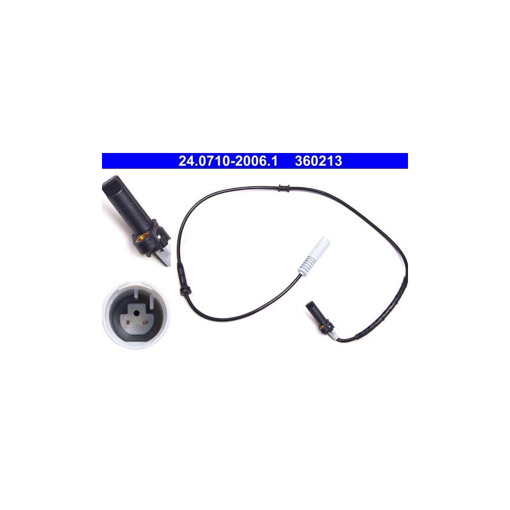 Sensor, Raddrehzahl ATE 24.0710-2006.1 f&uuml;r BMW, Hinterachse