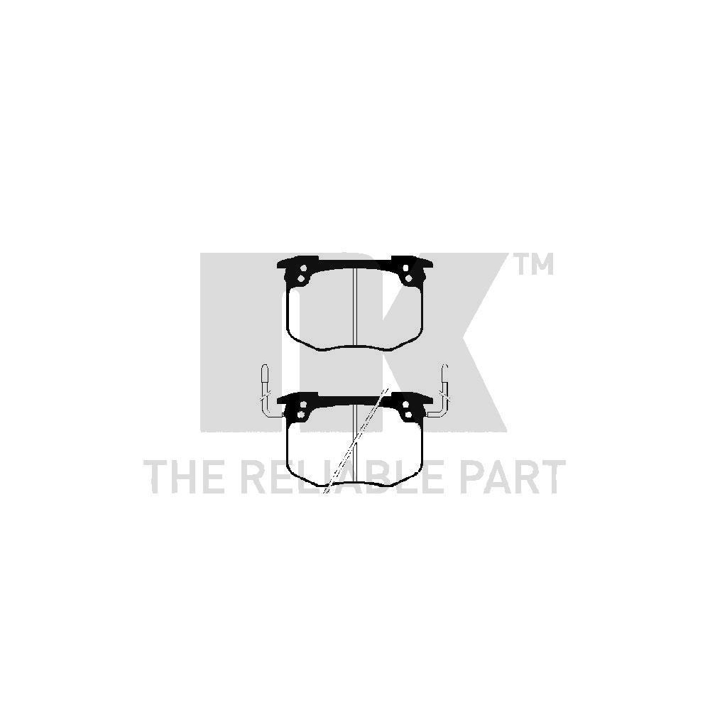 Bremsbelagsatz, Scheibenbremse NK 223708 f&uuml;r RENAULT TALBOT ALPINE, Vorderachse