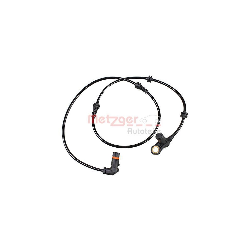 Sensor, Raddrehzahl METZGER 09001071 f&uuml;r MERCEDES-BENZ, Vorderachse links