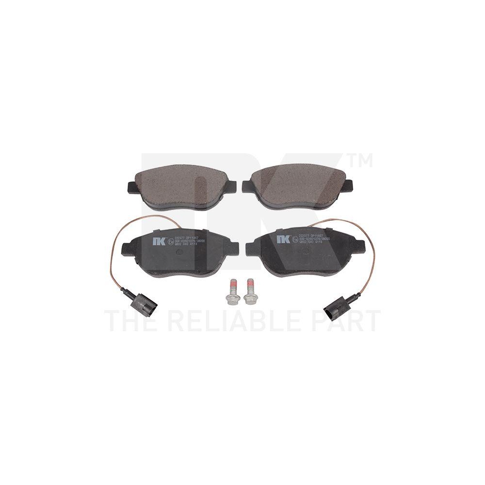 Bremsbelagsatz, Scheibenbremse NK 222377 f&uuml;r CITRO&Euml;N FIAT LANCIA OPEL PEUGEOT