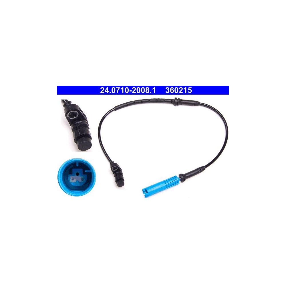 Sensor, Raddrehzahl ATE 24.0710-2008.1 f&uuml;r BMW, Vorderachse