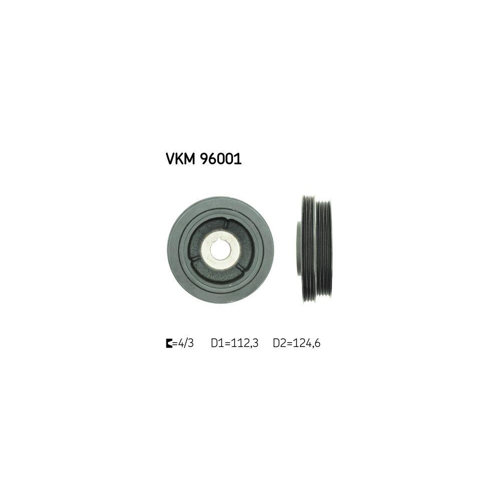Riemenscheibe, Kurbelwelle SKF VKM 96001 f&uuml;r CHEVROLET