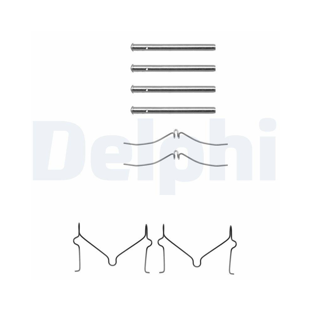 DELPHI LX0143 Zubeh&ouml;rsatz, Scheibenbremsbelag f&uuml;r MAZDA, Vorderachse
