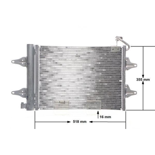 MAHLE AC 359 000S Kondensator, Klimaanlage BEHR f&uuml;r AUDI SEAT SKODA VW CUPRA