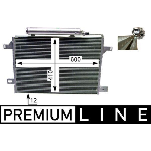 MAHLE AC 369 000P Kondensator, Klimaanlage BEHR *** PREMIUM LINE *** f&uuml;r