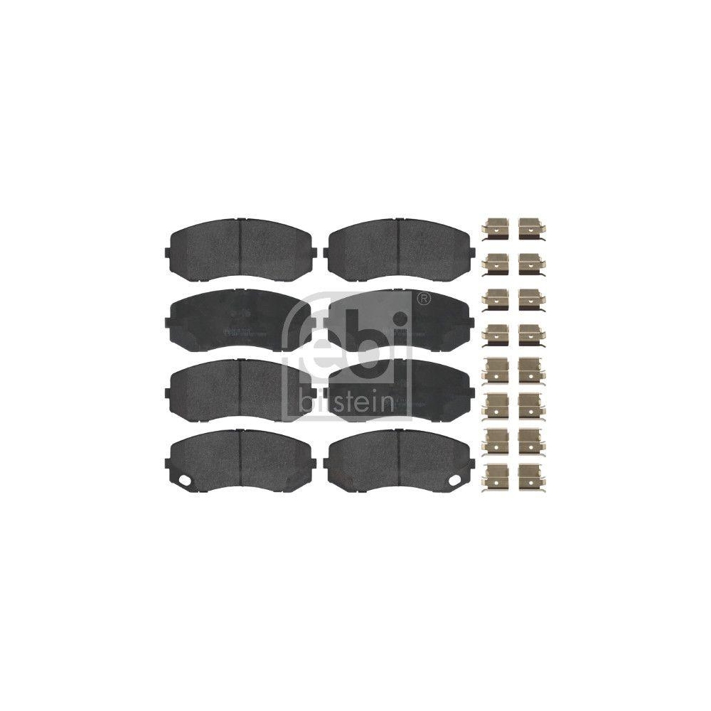 FEBI BILSTEIN Bremsbelagsatz, Scheibenbremse 16950 f&uuml;r MITSUBISHI, Hinterachse