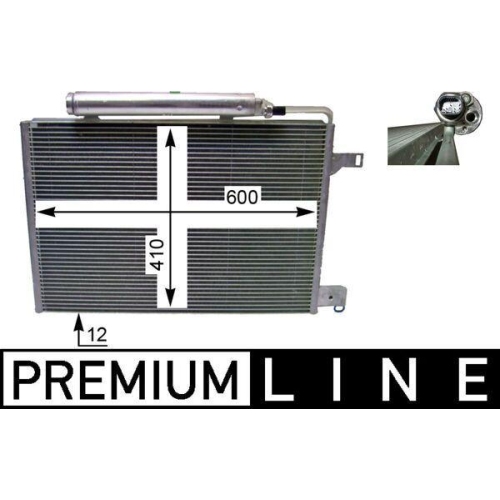 MAHLE AC 370 000P Kondensator, Klimaanlage BEHR *** PREMIUM LINE *** f&uuml;r