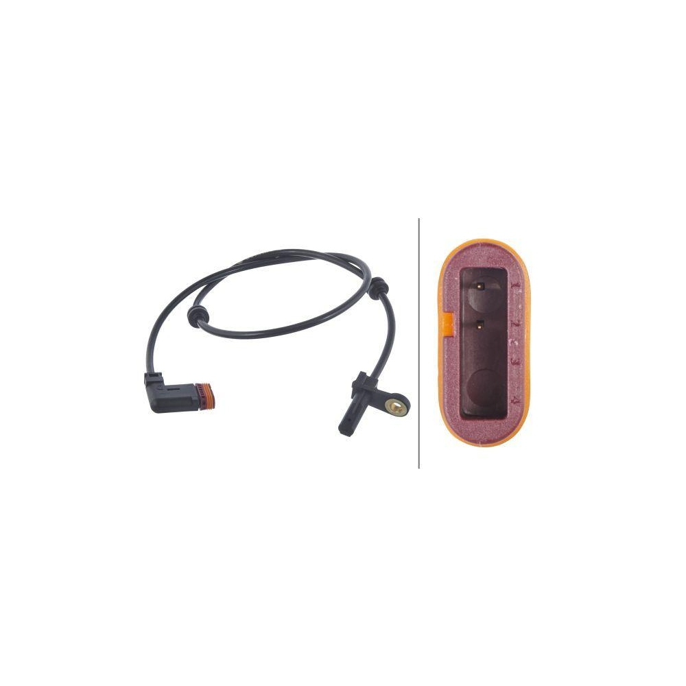 HELLA Sensor, Raddrehzahl 6PU 012 039-671 f&uuml;r MERCEDES-BENZ, Hinterachse