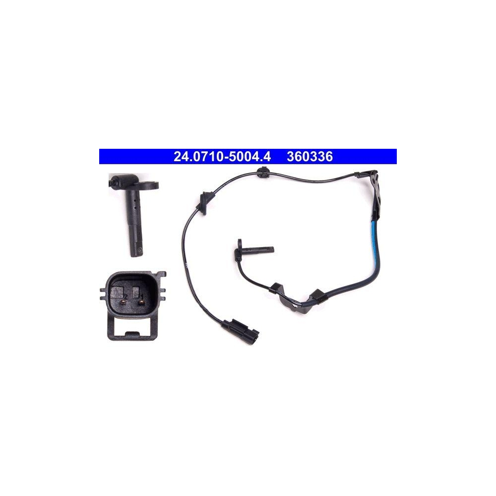 Sensor, Raddrehzahl ATE 24.0710-5004.4 für MITSUBISHI, Hinterachse rechts