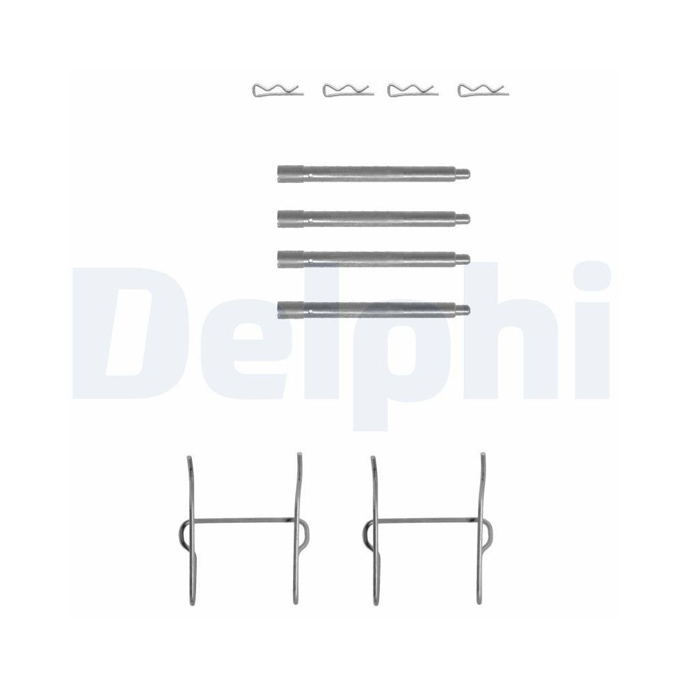 DELPHI LX0154 Zubeh&ouml;rsatz, Scheibenbremsbelag f&uuml;r PEUGEOT, Hinterachse