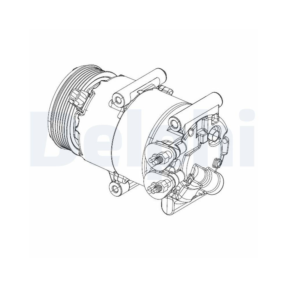 DELPHI CS20324 Kompressor, Klimaanlage f&uuml;r FORD