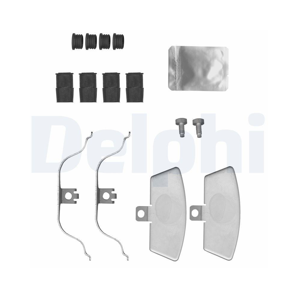 DELPHI LX0632 Zubeh&ouml;rsatz, Scheibenbremsbelag f&uuml;r AUDI, Vorderachse