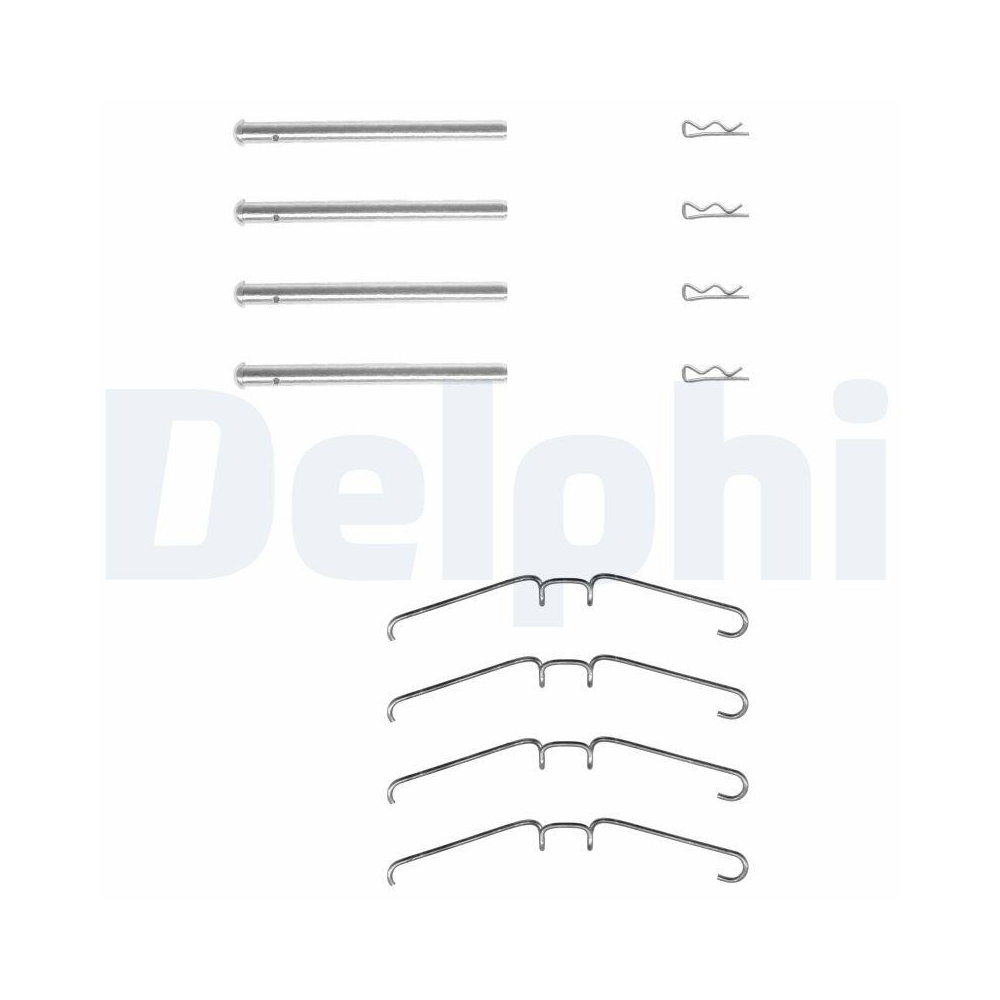 DELPHI LX0157 Zubeh&ouml;rsatz, Scheibenbremsbelag f&uuml;r, Vorderachse