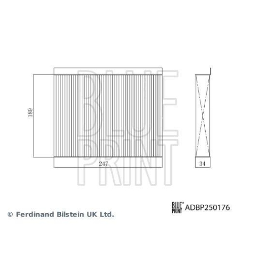 BLUE PRINT ADBP250176 Filter, Innenraumluft f&uuml;r CHERY