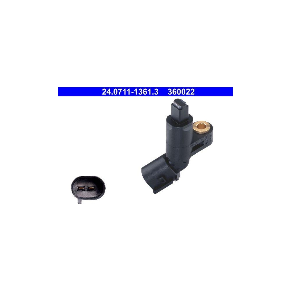 Sensor, Raddrehzahl ATE 24.0711-1361.3 f&uuml;r SEAT SKODA VAG, Vorderachse links