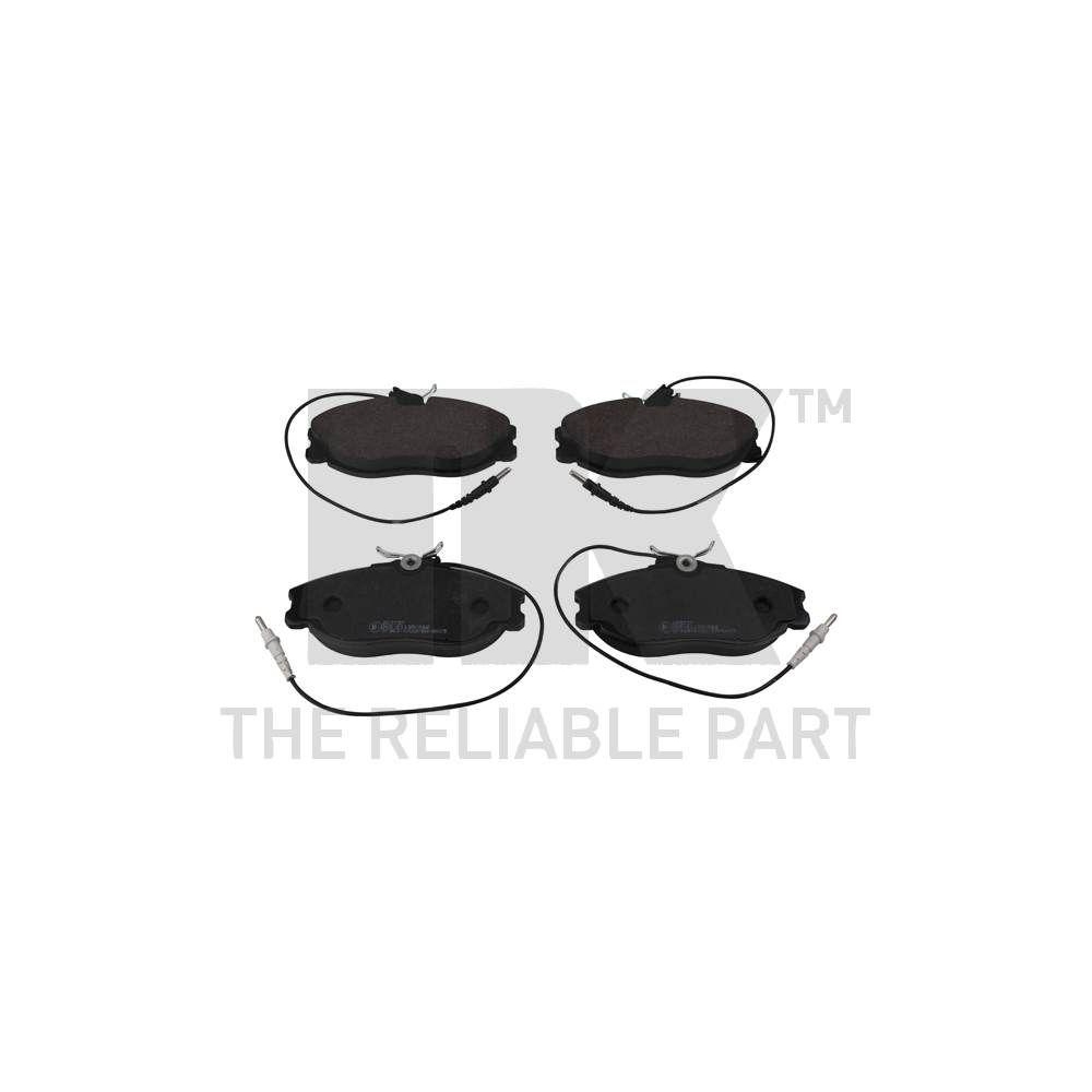 Bremsbelagsatz, Scheibenbremse NK 223737 f&uuml;r PEUGEOT, Vorderachse