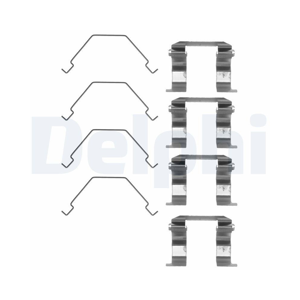 DELPHI LX0159 Zubeh&ouml;rsatz, Scheibenbremsbelag f&uuml;r, Vorderachse