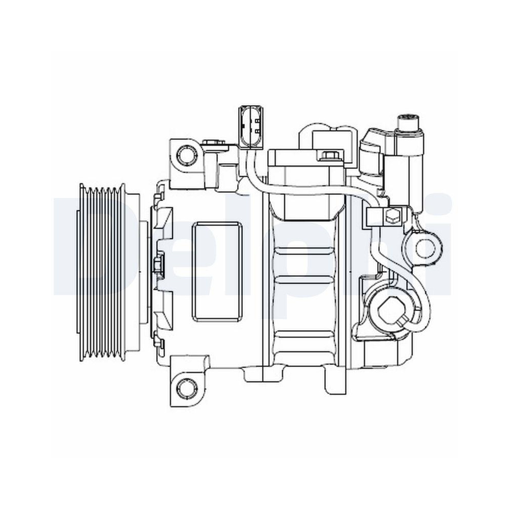 DELPHI CS20476 Kompressor, Klimaanlage f&uuml;r VW