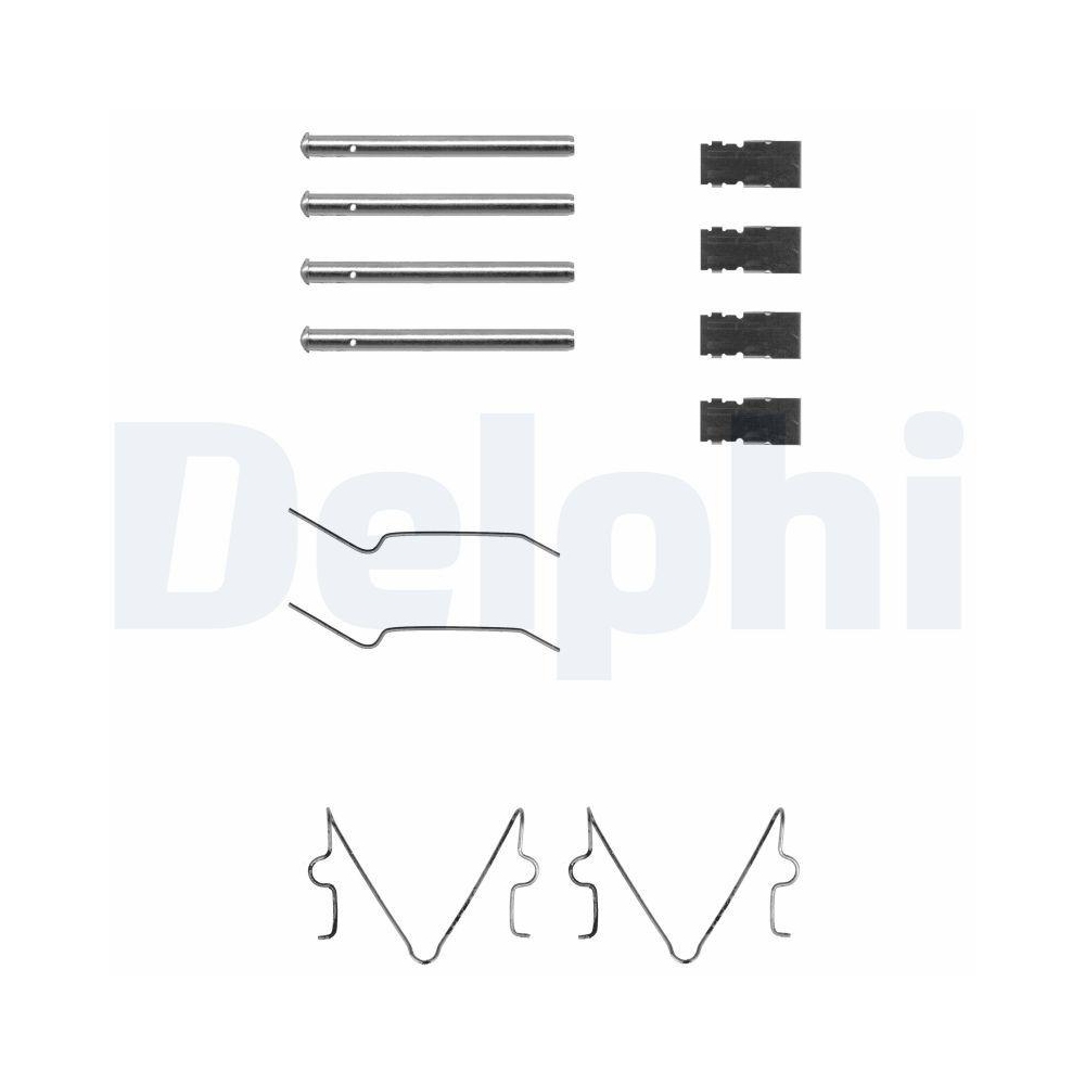 DELPHI LX0164 Zubeh&ouml;rsatz, Scheibenbremsbelag f&uuml;r, Vorderachse
